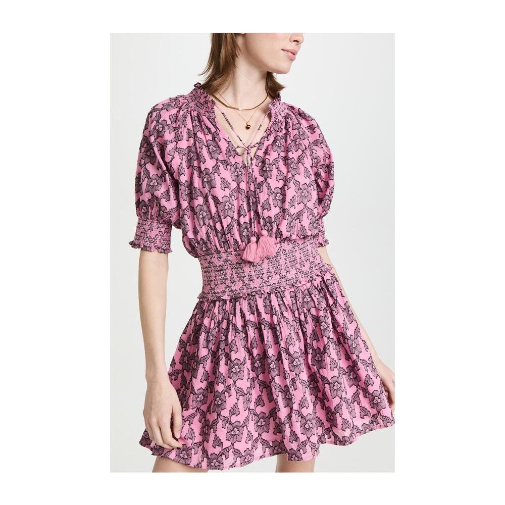 Roller Rabbit 'Pau' Pink Cotton Fiorella Dress Size M
